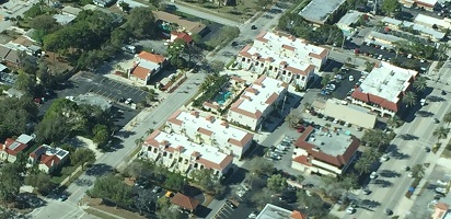 Island Court Venice Aerial View Rear
